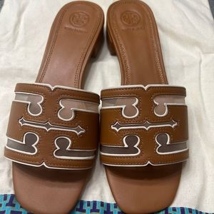 Tory burch mesh slide sandals